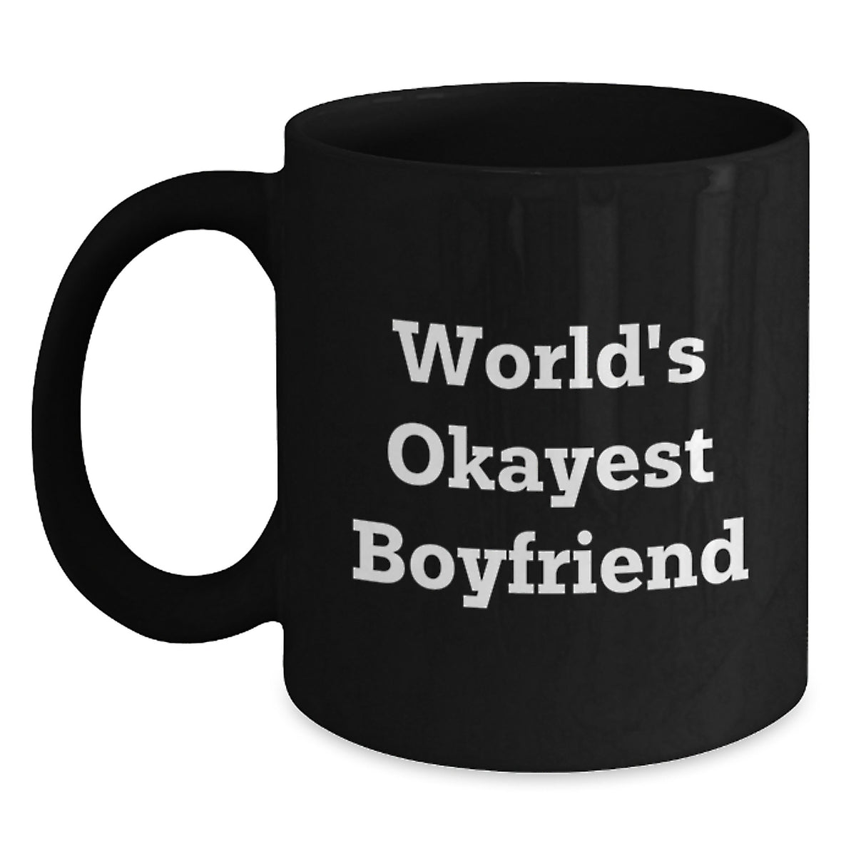 Boyfriend Gift World's Okayest Boyfriend Keepsake Coffee Mug for Him - Main