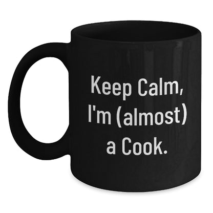 Cook Gift for Him Keep Calm, I'm (Almost) A Cook Keepsake Mug - Main