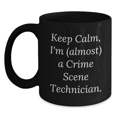Crime Scene Technician Gift for Him - Keep Calm Keepsake Coffee Mug - Main