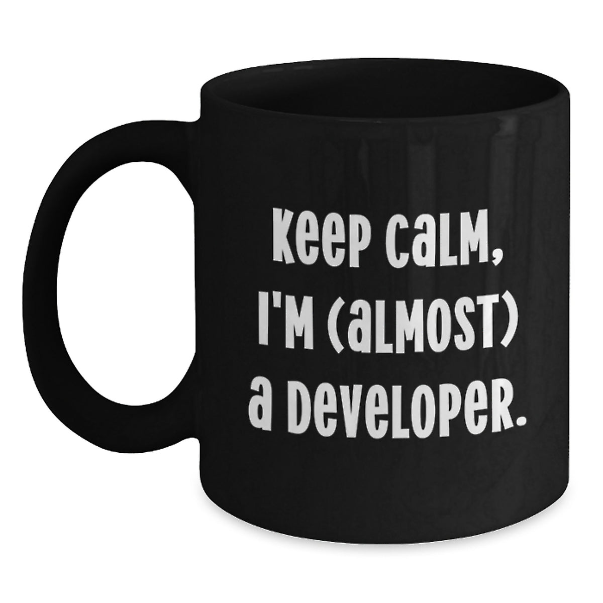 Developer Keepsake Gift for Him - Keep Calm, I'm (almost) A Developer - Main