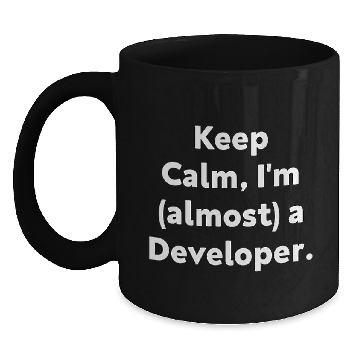 Christmas Gift for Her - Keep Calm, I'm (Almost) A Developer Present - Main