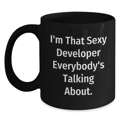 Christmas Gift for Her Playful Developer Coffee Mug Present - Main
