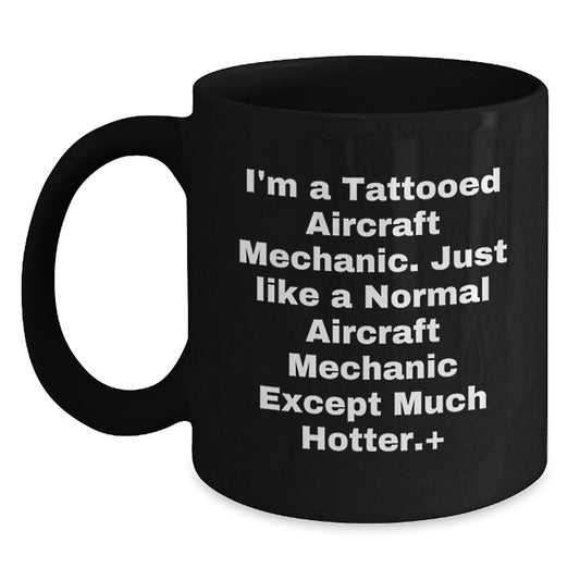 Christmas Gift for Her Playful Aircraft Mechanic Coffee Mug - Main