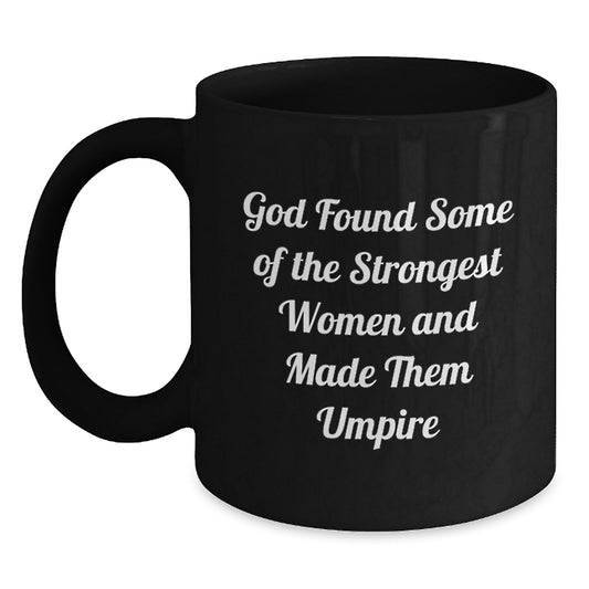 Funny Umpire Gifts from Friends and Family, Perfect for Umpire Graduation Unique Gifts, Black Coffee Mug for Umpire Enthusiasts and Coffee Lovers - Main