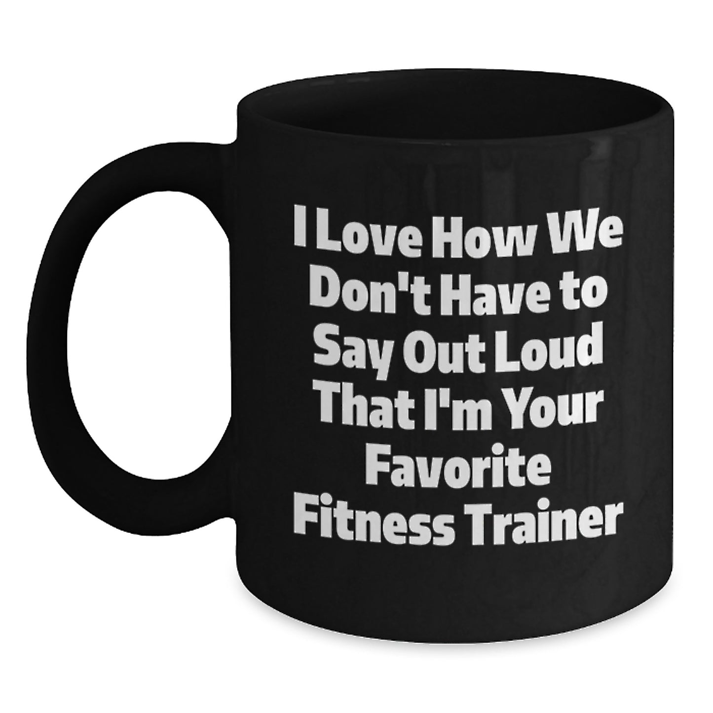 Funny Fitness Trainer Gifts from Friends for Men Fitness Trainers Black Coffee Mug Graduation Unique - Main