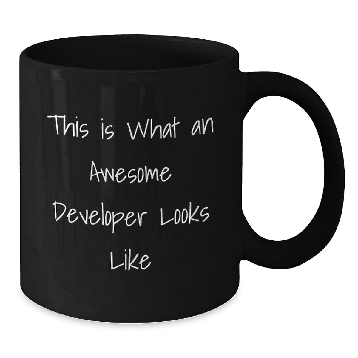 Funny Developer Gifts from Friends, This Is What An Awesome Developer Looks Like, Black Coffee Mug for Birthday Unique Gifts - Additional