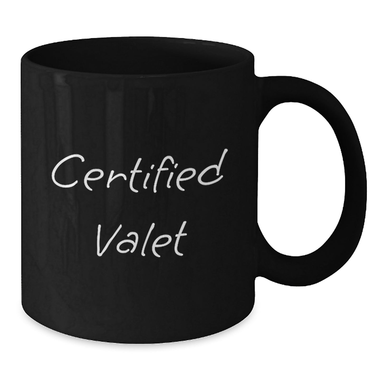 Funny Valet Gifts from Friends for Birthday Morning - 'You're the Valet, I'm the Coffee' Black Coffee Mug, 11oz or 15oz, Microwave and Dishwasher Safe - Additional