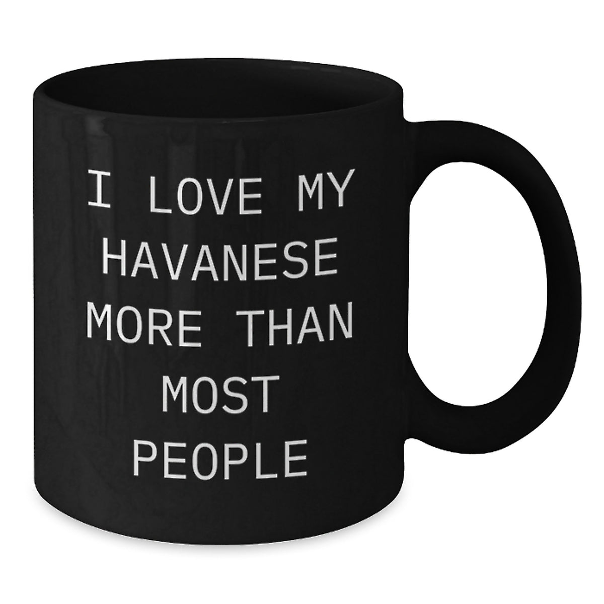 Havanese Dog Lovers Funny Coffee Mug Gifts from Friends Family for Birthday 'I Love My Havanese More Than Most People' - Additional