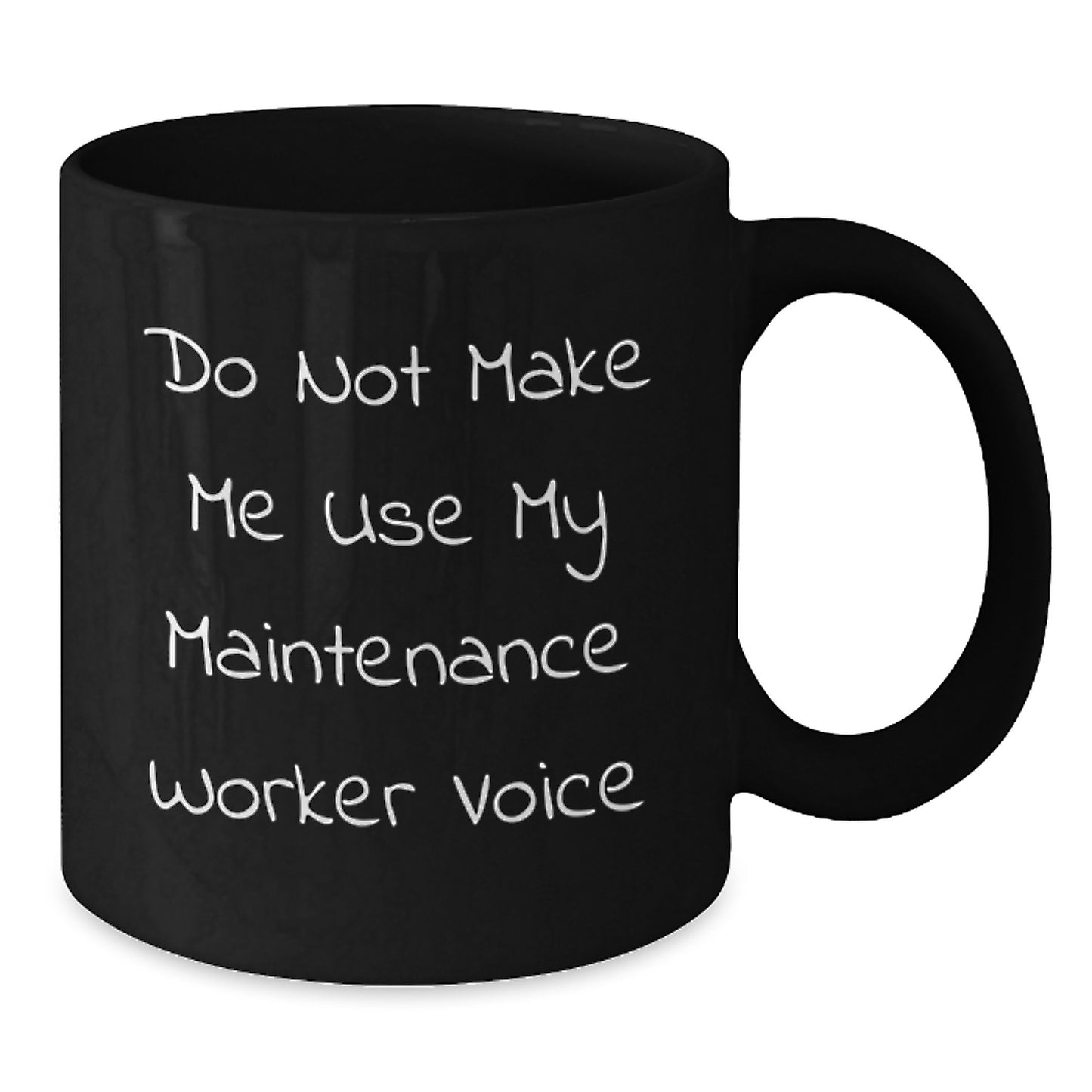 Funny Maintenance Worker Gifts for Men from Coworkers, Black Coffee Mug for Graduation Unique Gifts - Additional