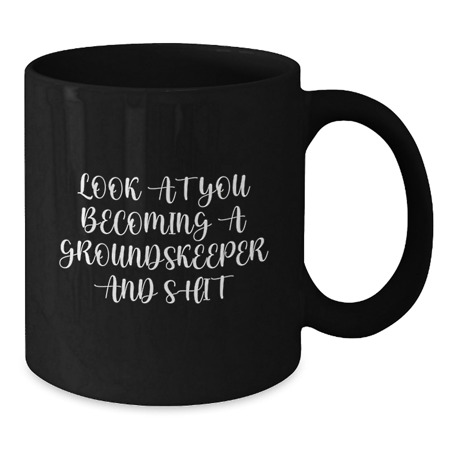 Funny groundskeeper Gifts from Friends for groundskeeper Graduation - Black Coffee Mug - Additional