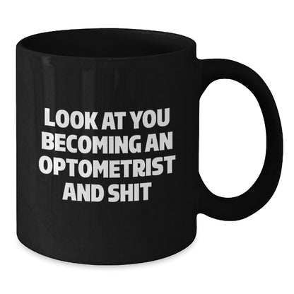 Funny Optometrist Gifts, Black Coffee Mugs for Christmas Unique Presents, Gifts from Friends to Optometrist - Additional