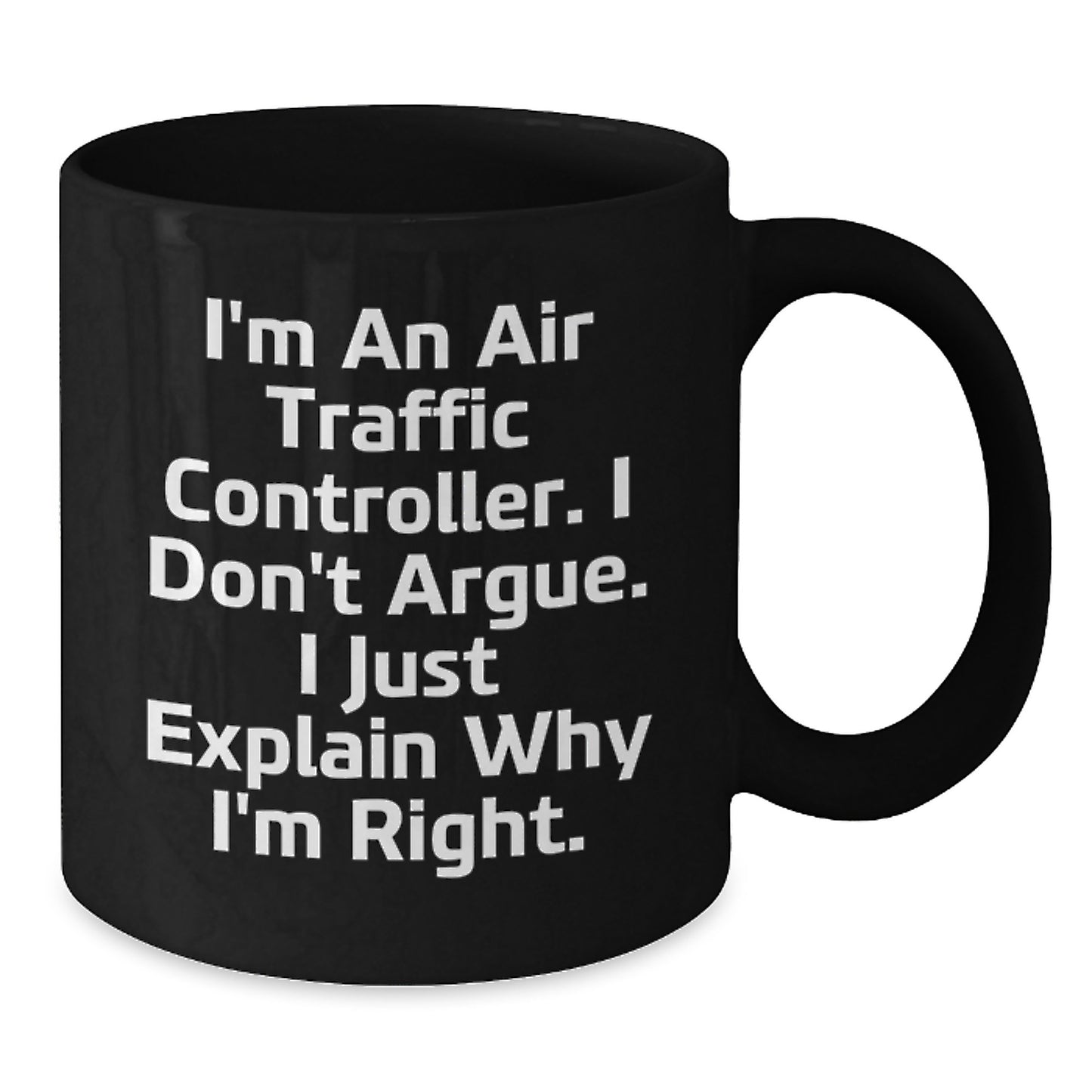 Funny Air Traffic Controller Gifts from Friends to Air Traffic Controller, Black Coffee Mug, Birthday Unique Inspirational Quote - Additional
