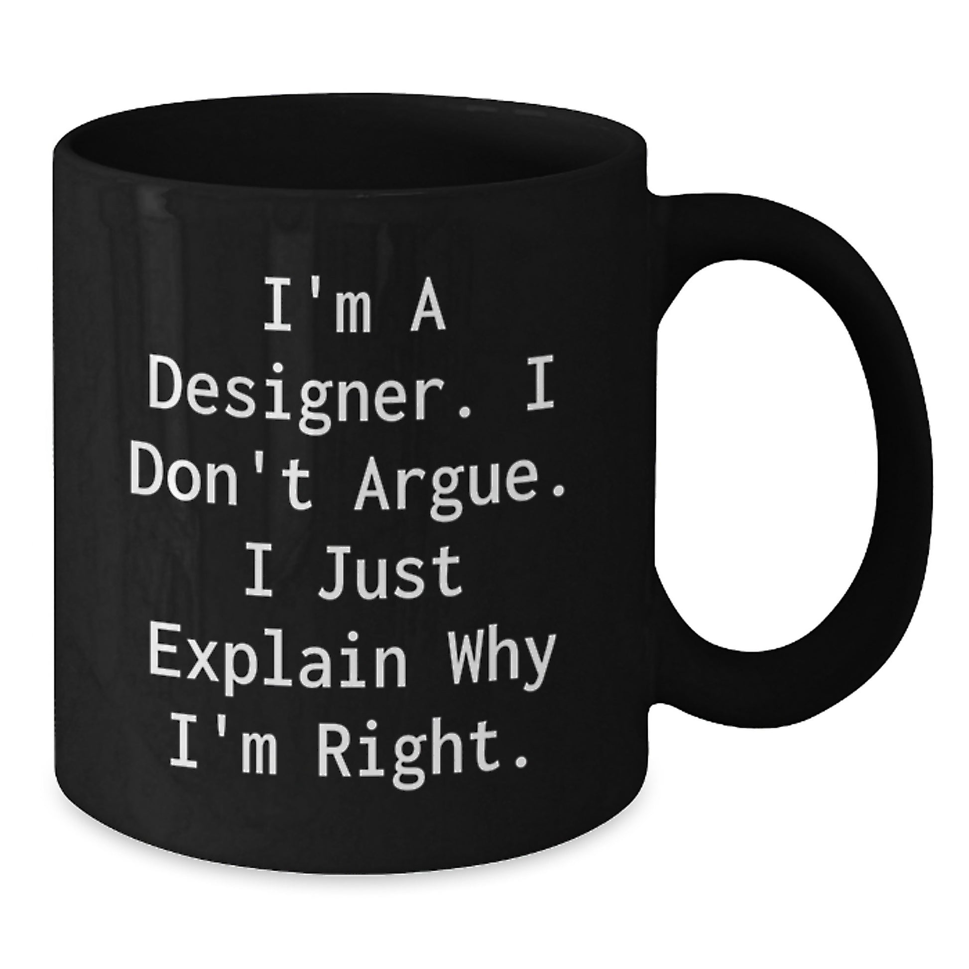 Funny Designer Gifts for Him from Friends - Black Coffee Mug, Birthday Unique Ideas for Men, Women - Additional