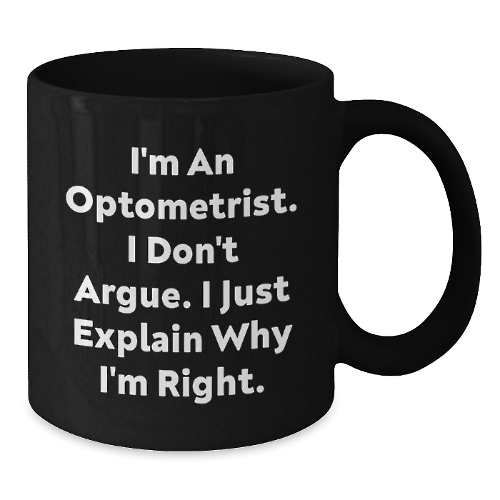 Funny Optometrist Gifts for Men Black Coffee Mugs Christmas Unique Presents from Friends and Family - Additional