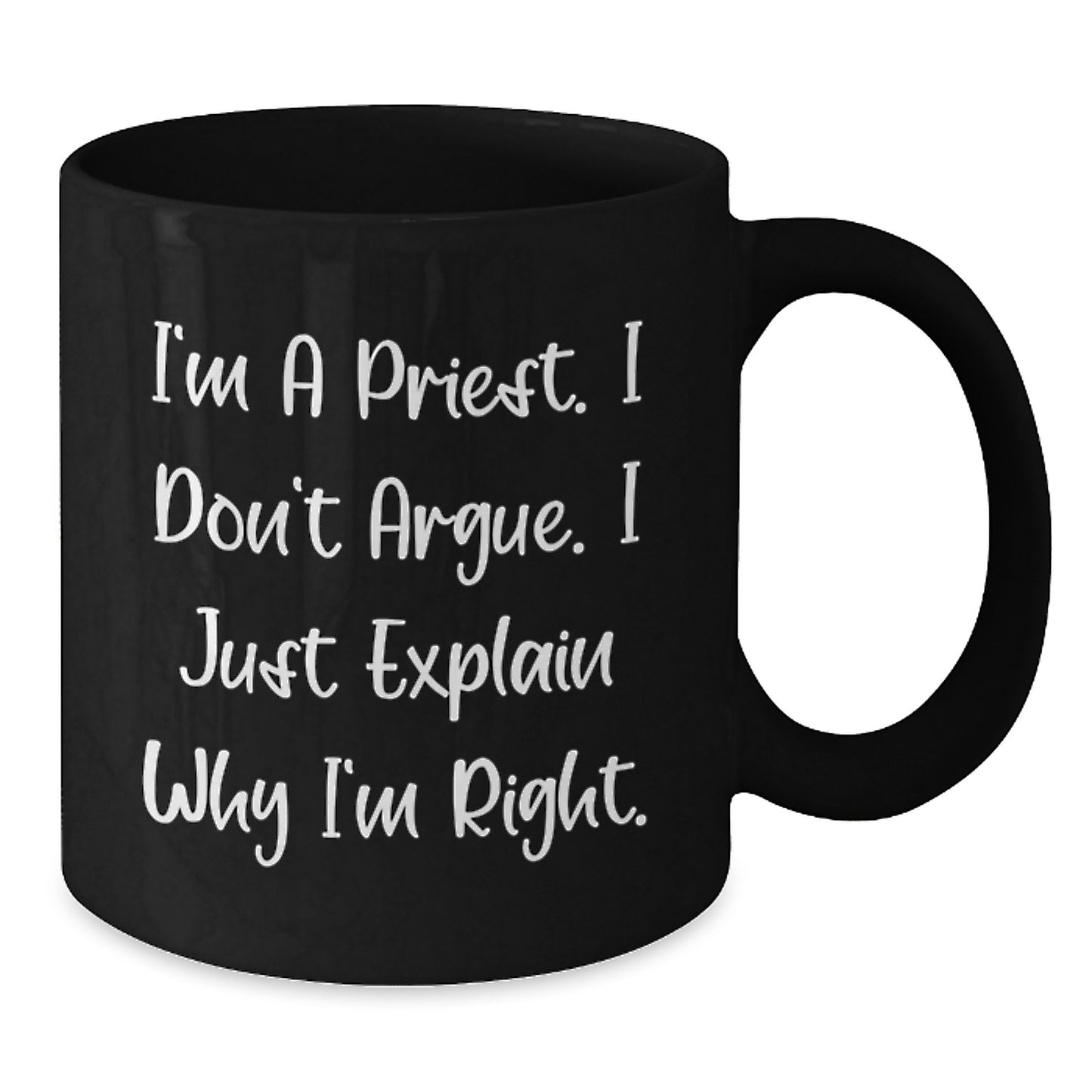 Funny Priest Mug Gifts for Men - Unique Christmas Unique Gifts from Friends for Priest - Additional