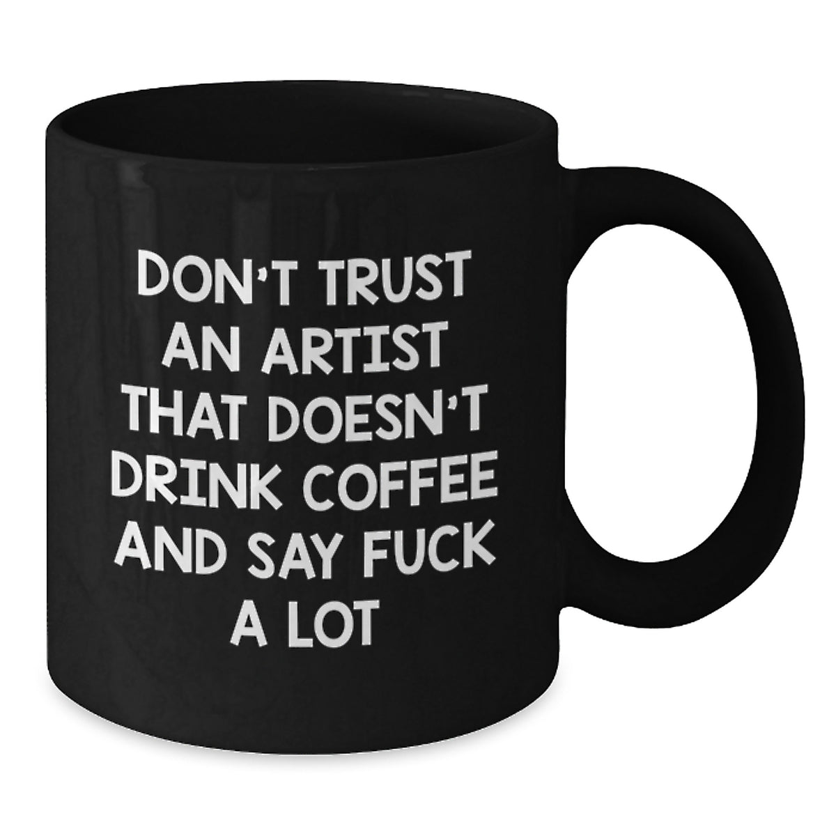 Artist Humor Funny Coffee Gifts from Friends for Artist Black Christmas Unique Mugs - Additional