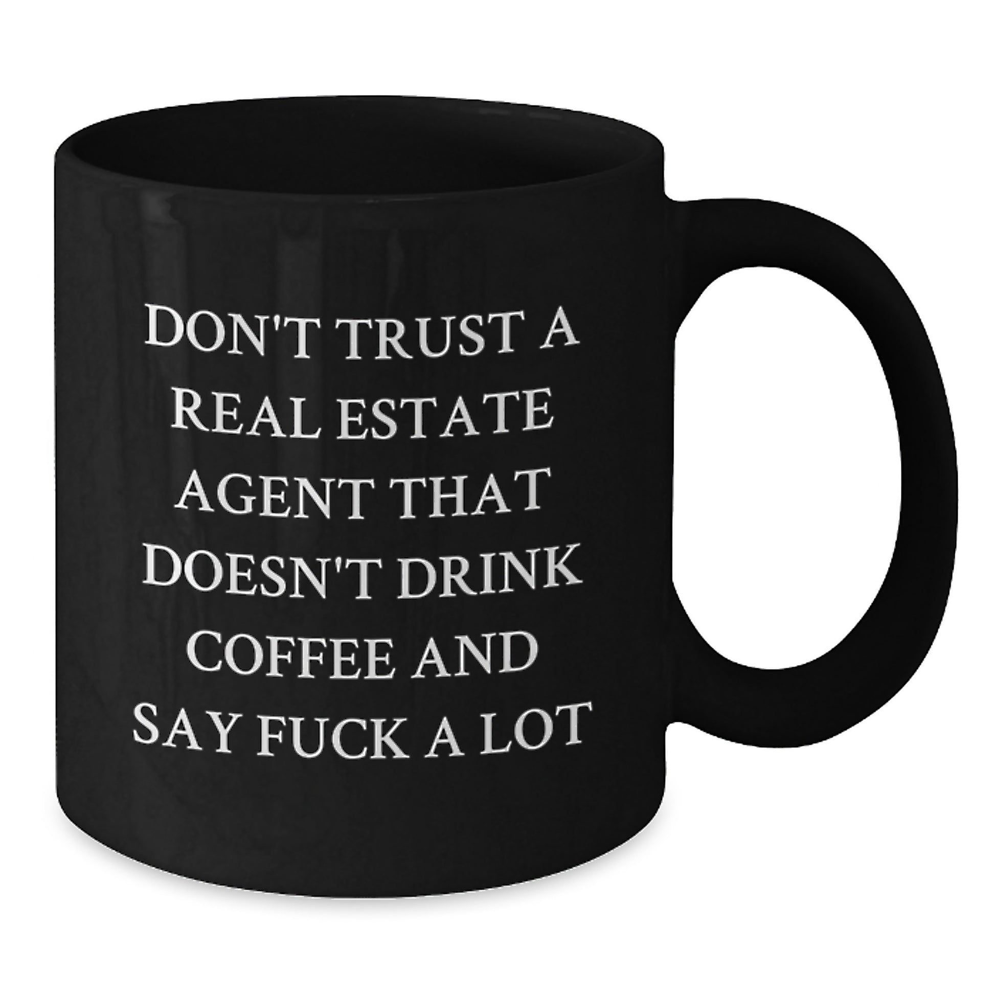 Funny Real Estate Agent Gifts from Friends - Black Coffee Mug for Christmas Unique Presents - Additional