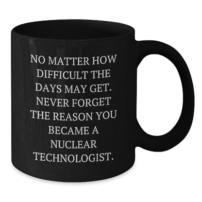 Inspiring Nuclear Technologist Black Coffee Mug Gifts for Him Her from Family Friends Mother's Day Unique - Additional