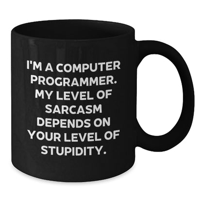 Funny Sarcastic Computer Programmer Gifts for Men Birthday Unique Coffee Mug - Additional