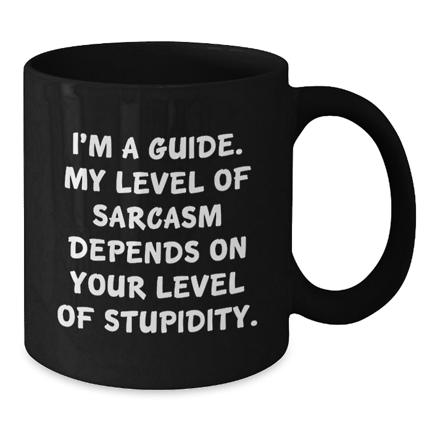 Funny Guide Gifts from Men to Guide - Guide Black Coffee Mug - I'm A Guide Mom's Day Unique Gifts - Additional