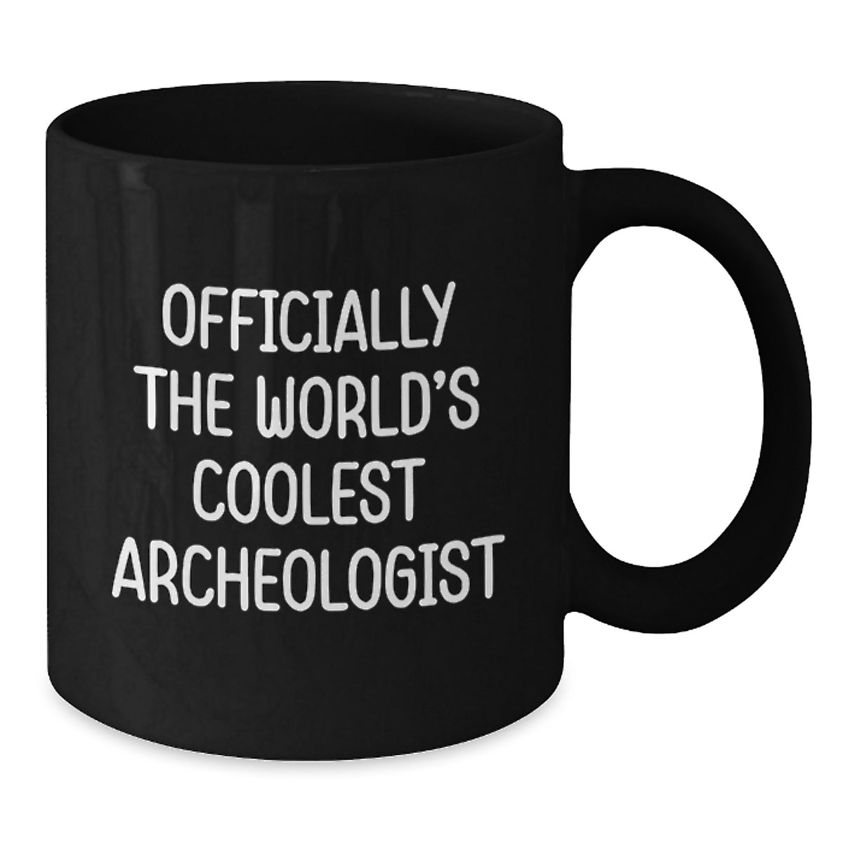 Funny Archeologist Gifts, Officially The World's Coolest Archeologist Black Coffee Mug, Perfect for Archeologist Friends and Family on Mother's Day - Additional
