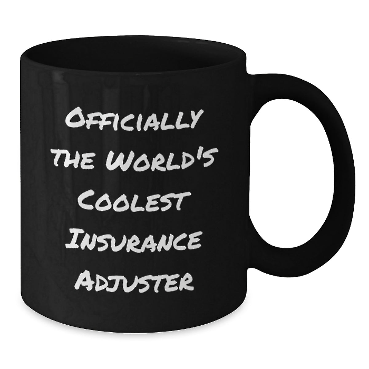Funny Insurance Adjuster Gifts from Men, Women, or Friends for Insurance Adjuster, Black Coffee Mug, Officially The World's Coolest Insurance Adjuster - Additional