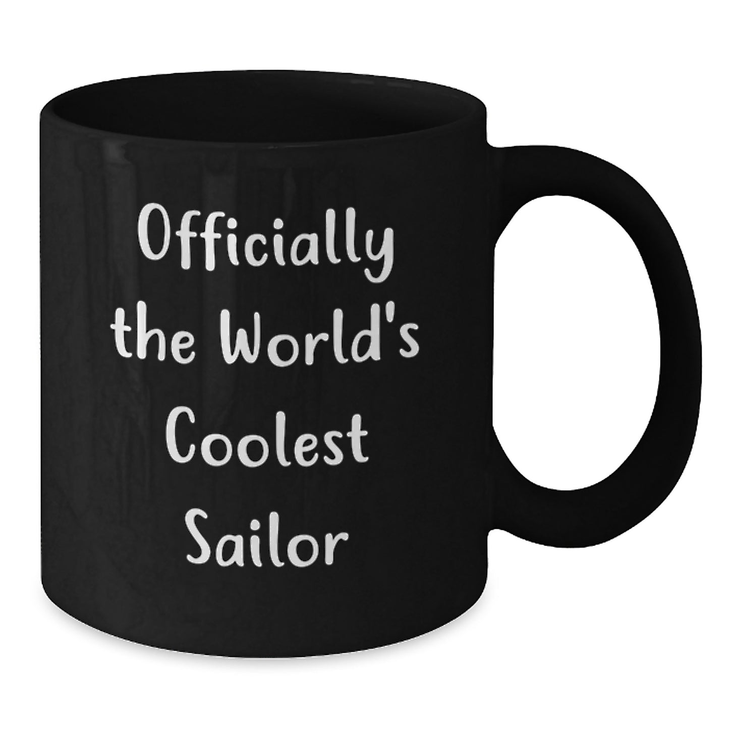 Funny Sailor Gifts for Men, Sailor Men Black Coffee Mug, Gifts from Friends for Sailor Dad on Father's Day - Additional