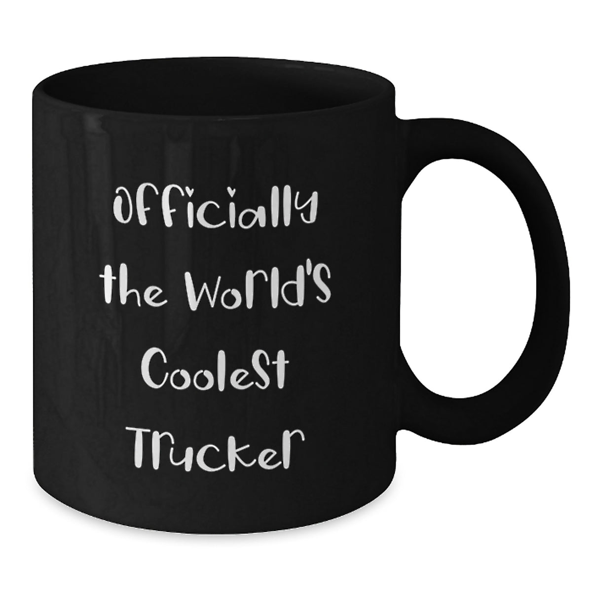 Cool Trucker Black Coffee Mug Gifts from Men for Valentine's Unique Trucker Friends - Additional