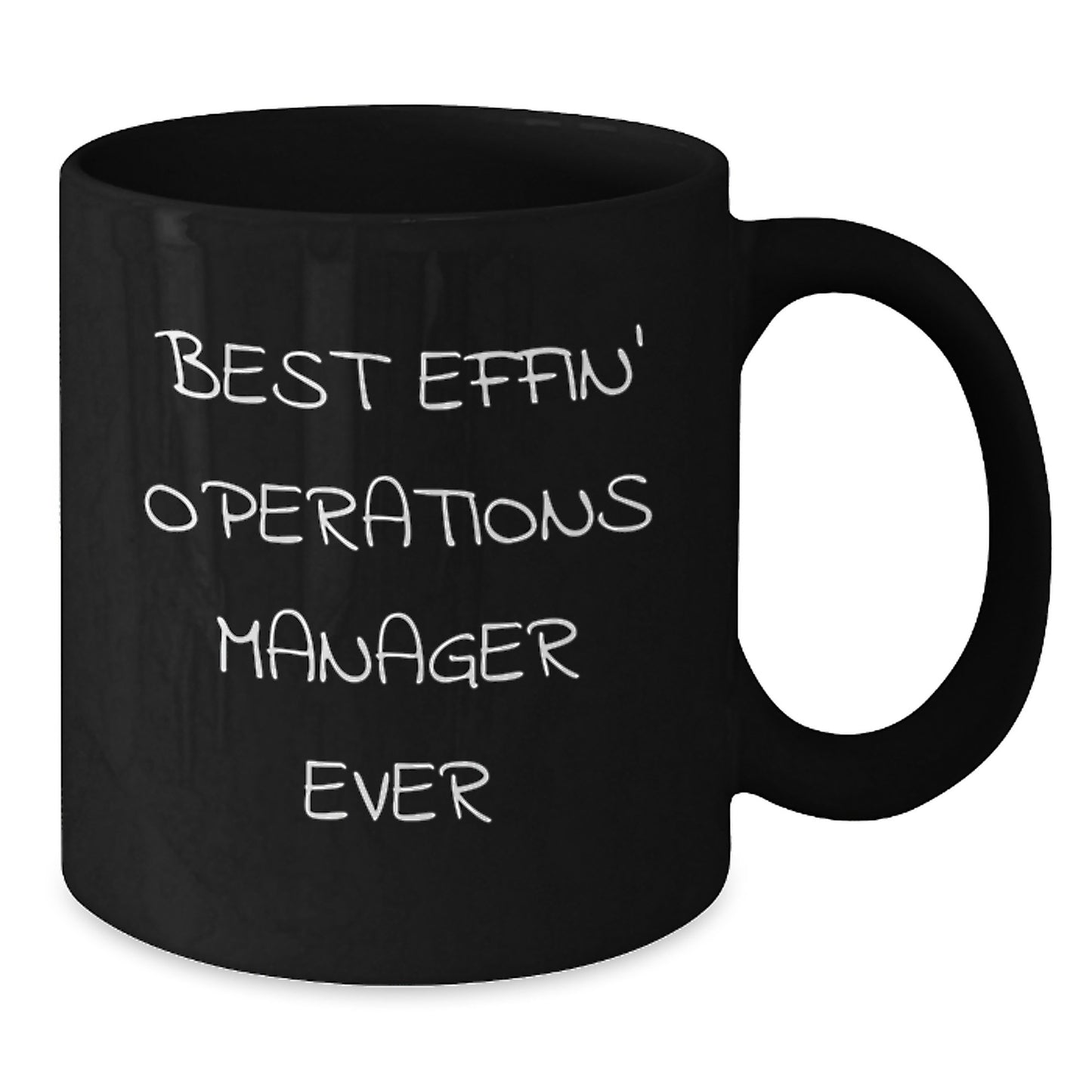Funny Operations Manager Black Coffee Mugs Gifts from Mom for Best Effin' Operations Manager Ever - Additional