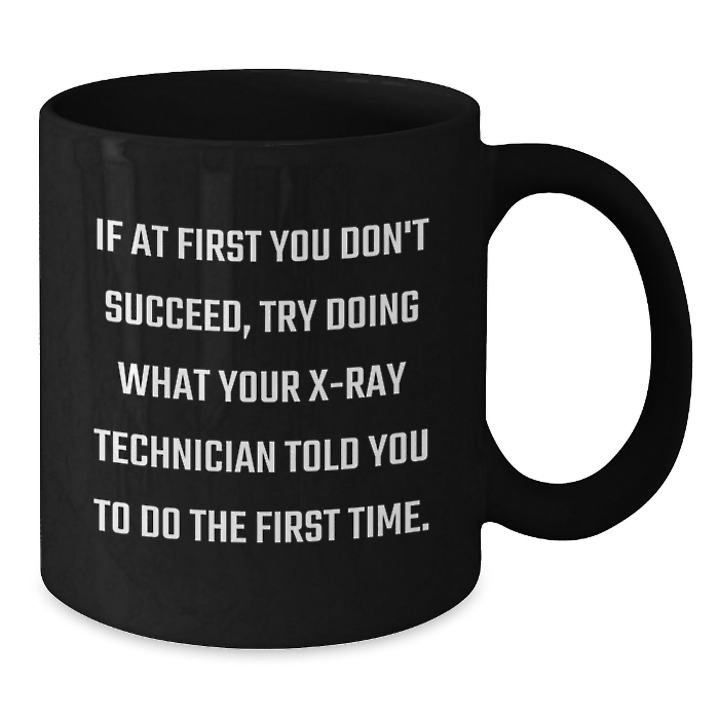 X-Ray Technician Keepsake Black Coffee Mug Birthday Gift for Him - Additional