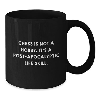 Funny Chess Quotes Black Coffee Mug for Graduation Unique Gifts from Family to Friends and Loved Ones - Additional