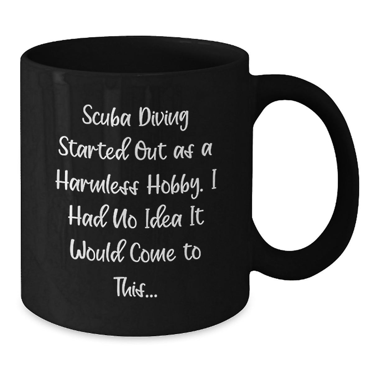 Scuba Diving Gifts for Men, Funny Scuba Diving Birthday Unique Gifts from Friends to Scuba Diving Enthusiasts - Black Coffee Mug - Additional
