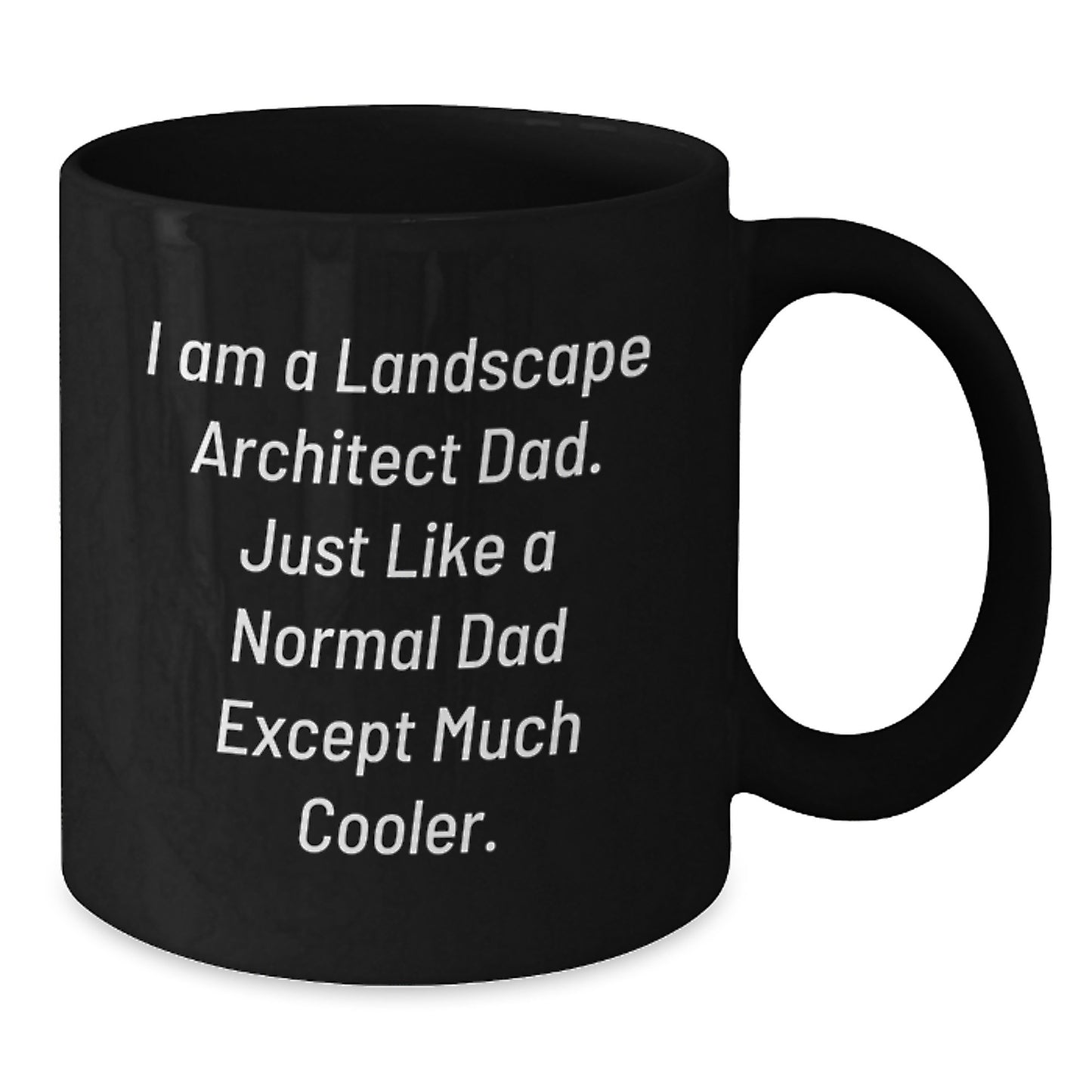 Landscape Architect Keepsake Mug for Him Birthday Gift Black 11oz - Additional