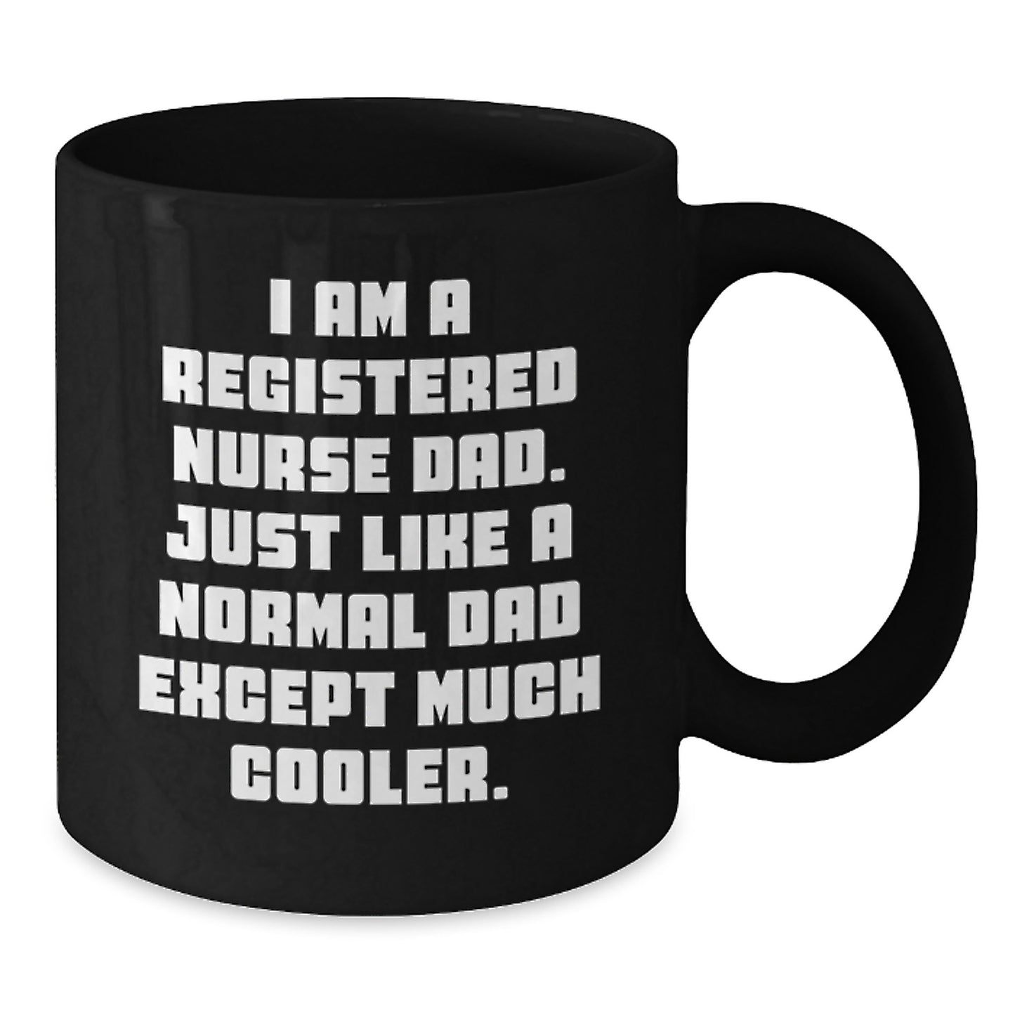 Registered Nurse Keepsake Black Coffee Mug for Him Birthday Gift - Additional