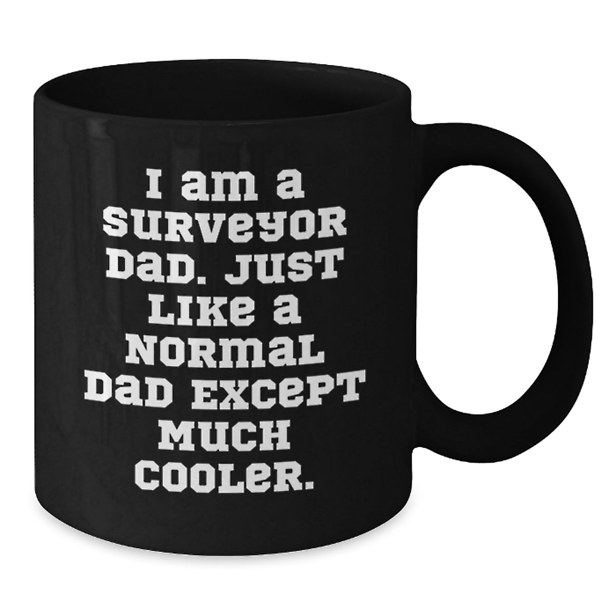 Surveyor Keepsake Premium Black Coffee Mug for Him Birthday Gift - Additional
