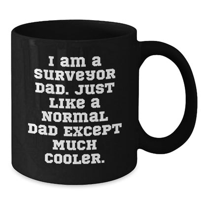 Surveyor Keepsake Premium Black Coffee Mug for Him Birthday Gift - Additional