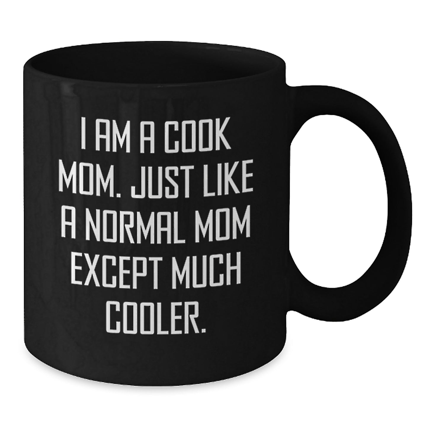 Birthday Gift for Her Cook Black Coffee Mug Present Surprise - Additional