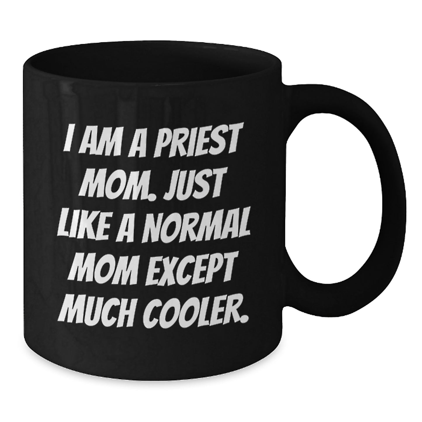 Priest Keepsake Black Premium Ceramic Mug for Him Birthday Gift - Additional