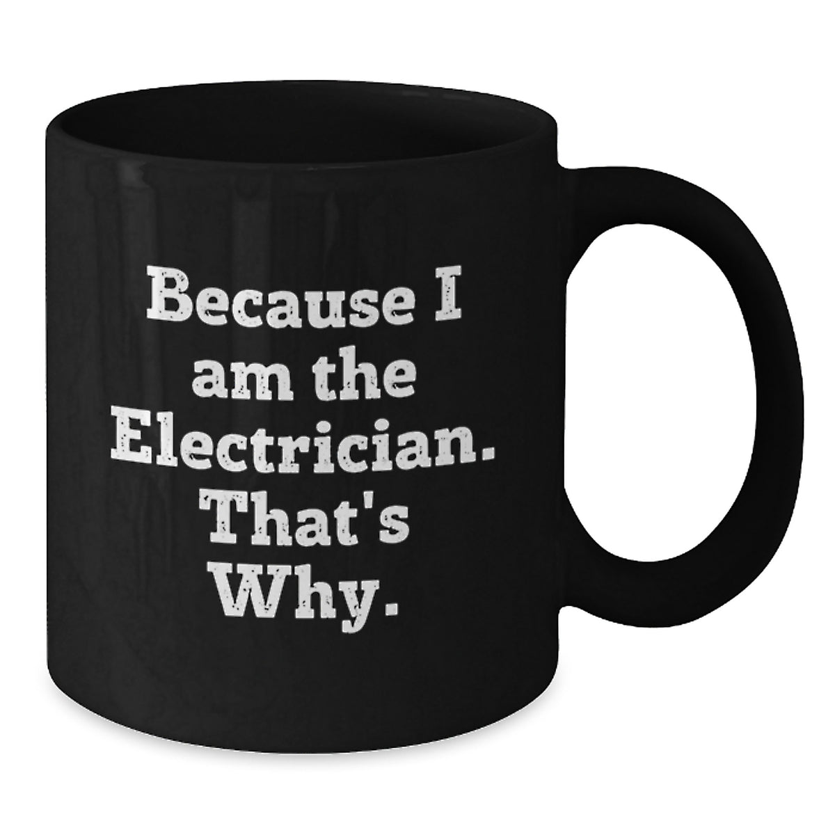 Electrician Keepsake Black Coffee Mug for Him Birthday Gift Premium - Additional