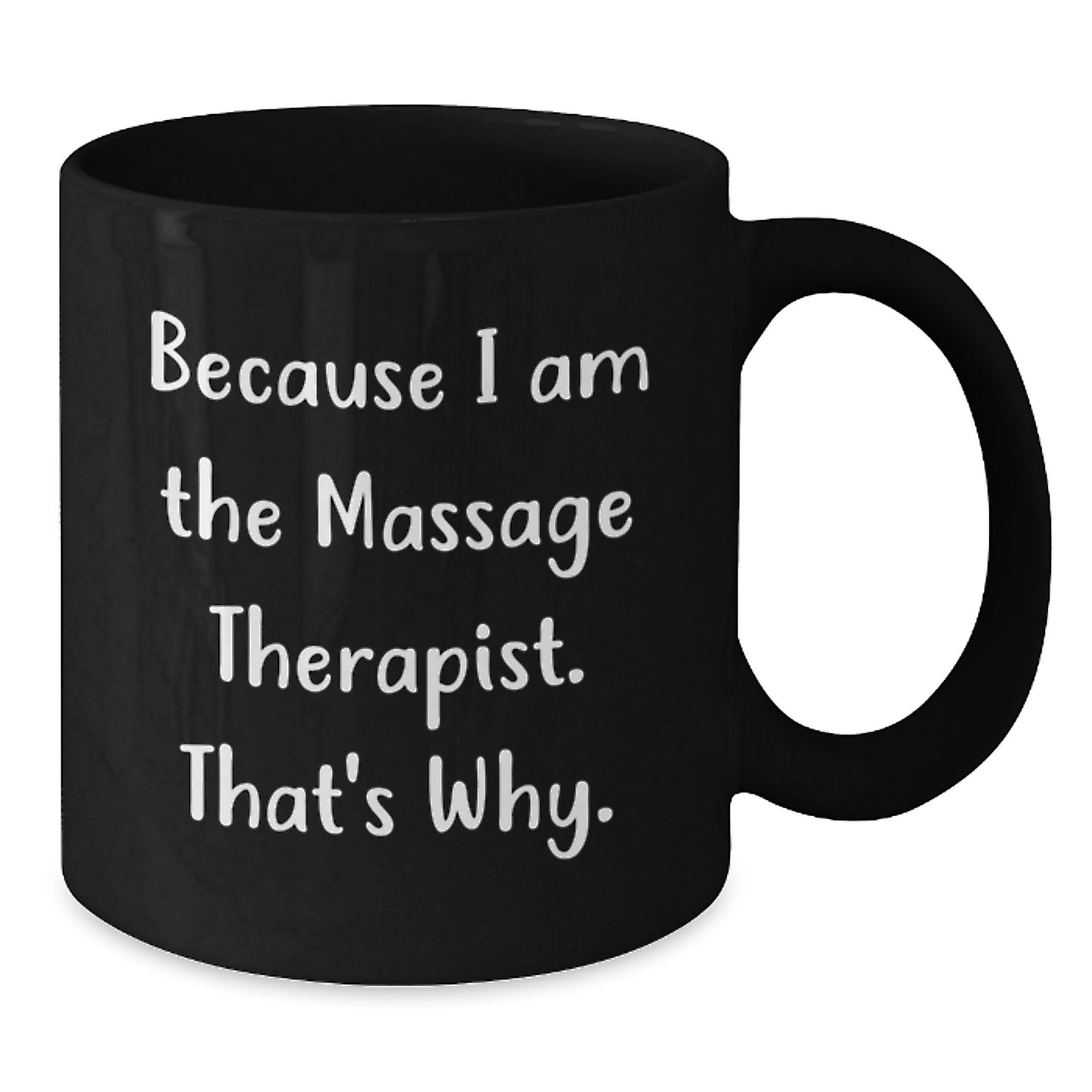 Massage Therapist Keepsake Black Coffee Mug for Him Birthday Gift - Additional