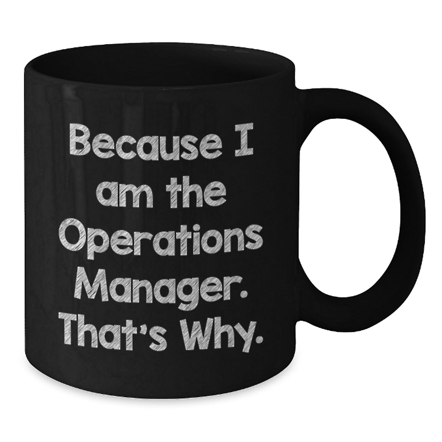 Birthday Gift for Her Operations Manager Black Coffee Mug Present - Additional