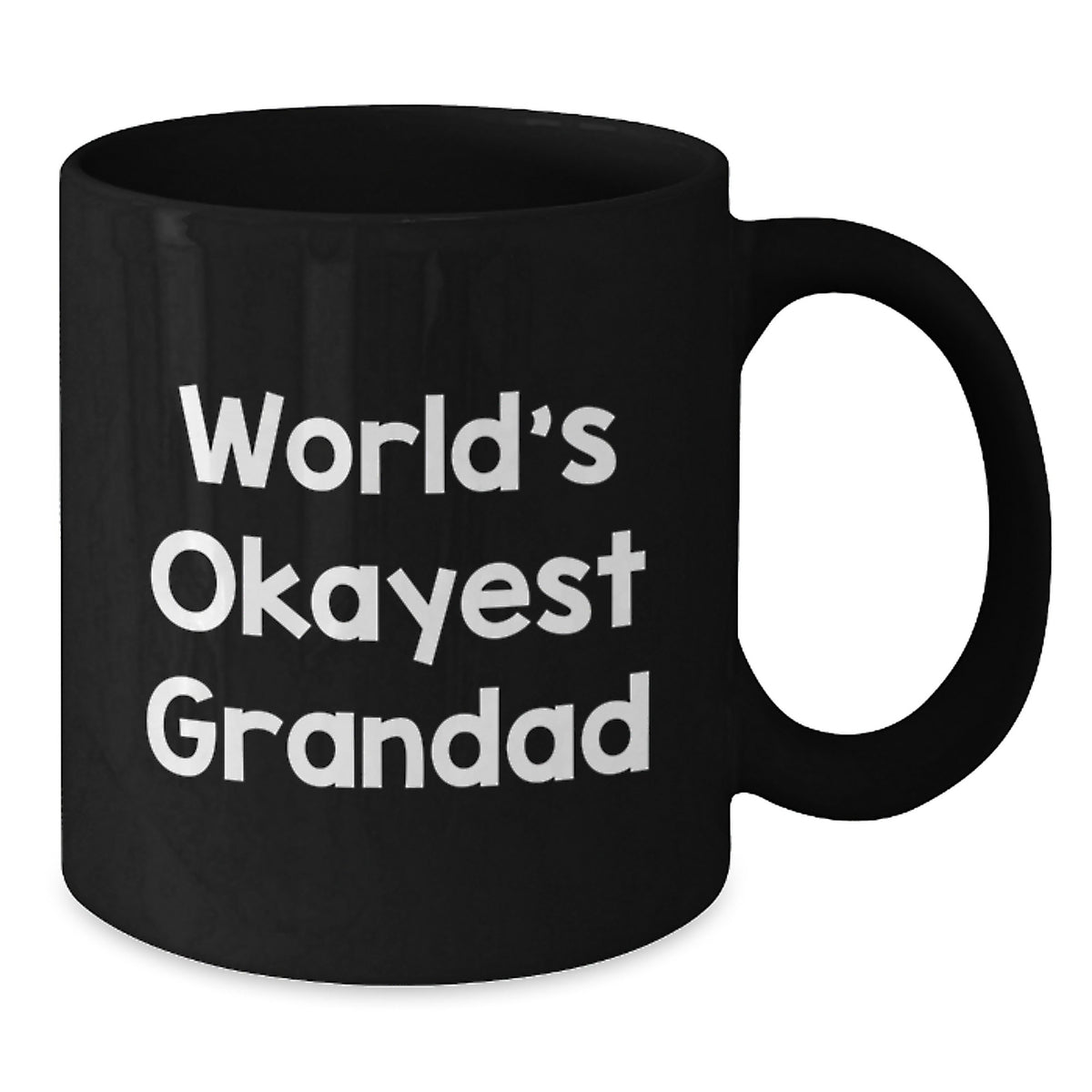 Grandad Gift for Him - World's Okayest Grandad Keepsake Coffee Mug - Additional