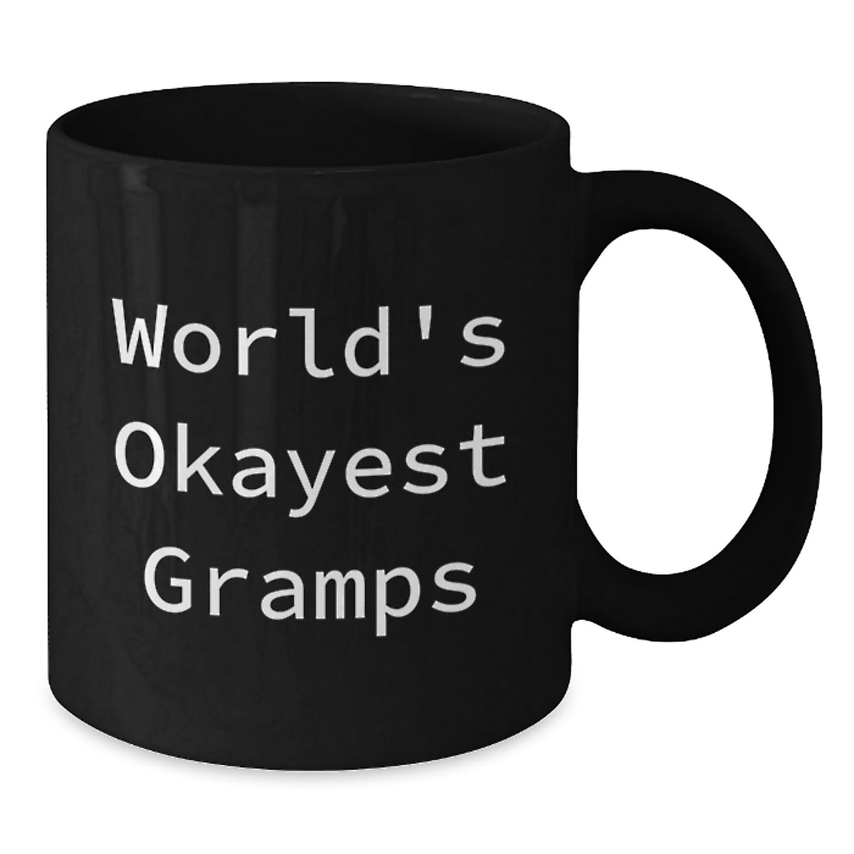 Christmas Gift World's Okayest Gramps - Humorous Coffee Mug Present - Additional