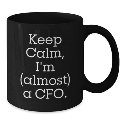 Cfo Keepsake Gift for Him - Keep Calm, I'm (Almost) A Cfo Coffee Mug - Additional