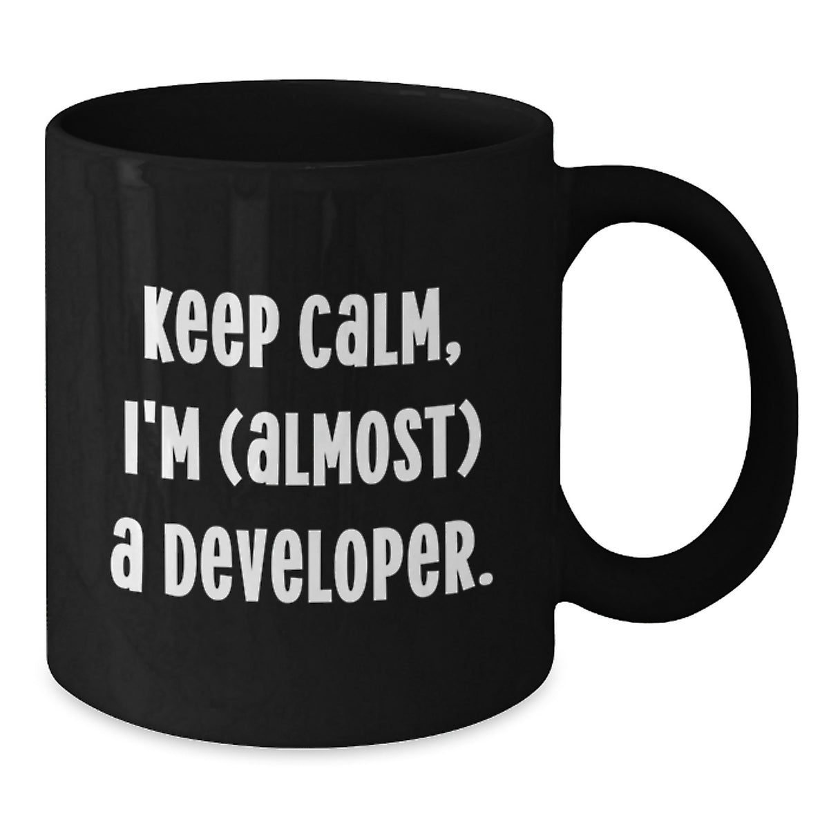 Developer Keepsake Gift for Him - Keep Calm, I'm (almost) A Developer - Additional