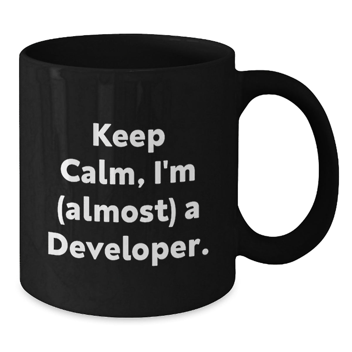 Christmas Gift for Her - Keep Calm, I'm (Almost) A Developer Present - Additional
