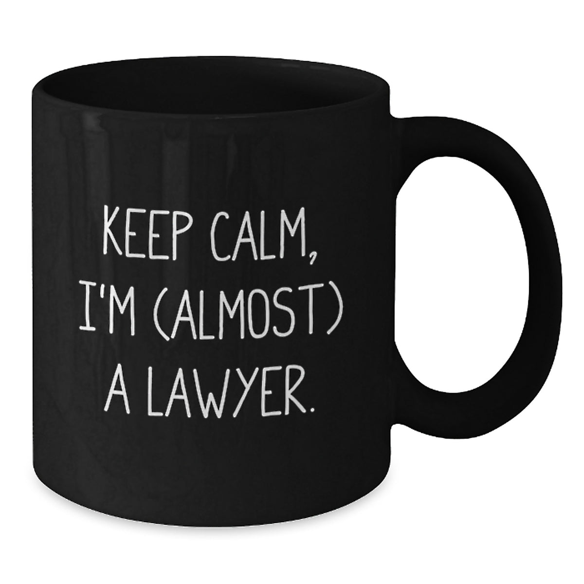 Lawyer Gift for Him Keep Calm, I'm (Almost) A Lawyer Keepsake Mug - Additional