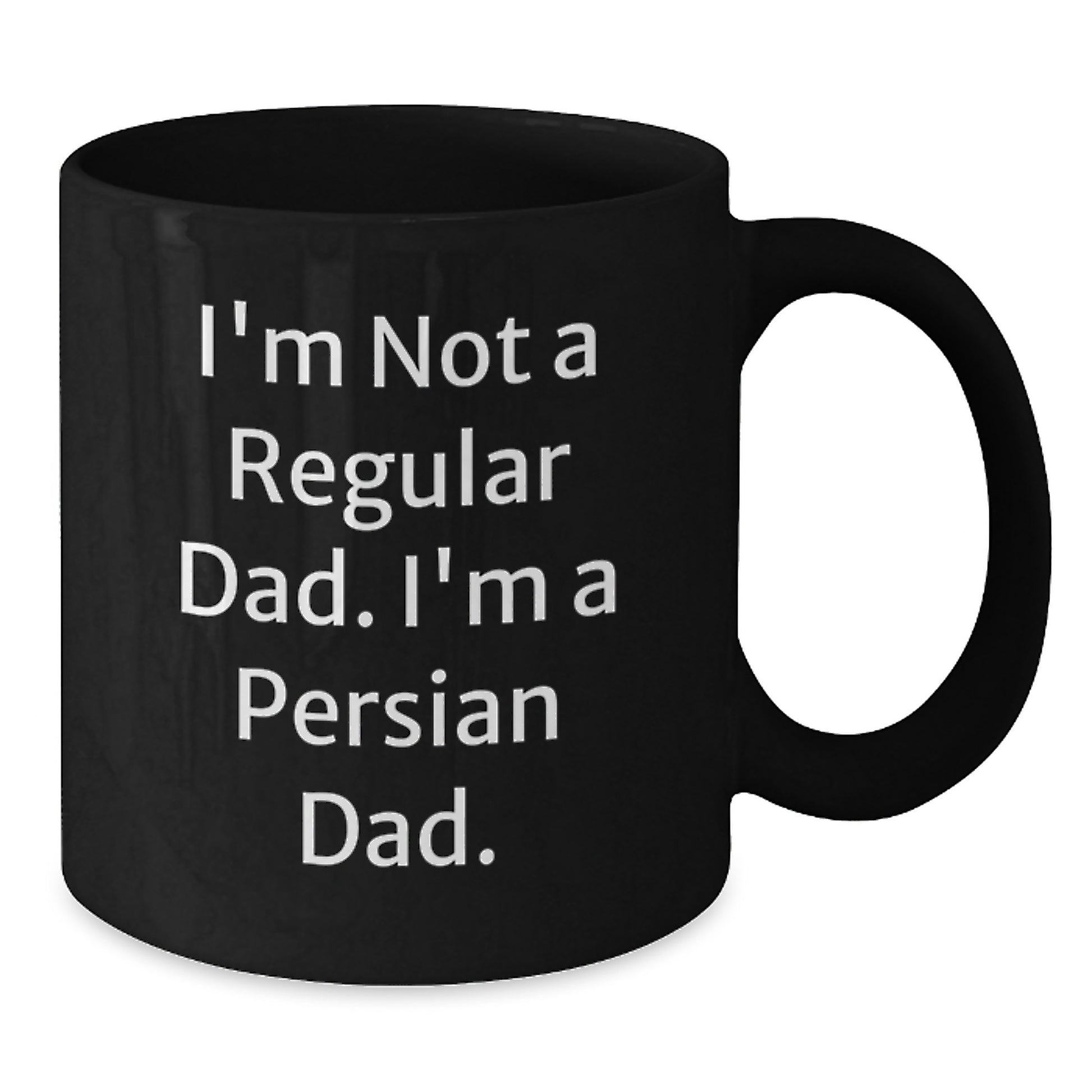 Funny Persian Cat Black Coffee Mug Gifts from Dad for Men Women Friends - Additional