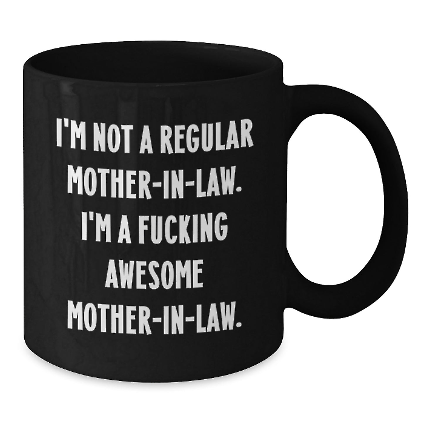 Funny Mom-in-law Gifts from Men to Awesome Moms, Black Coffee Mug for Graduation Unique Gifts - Additional