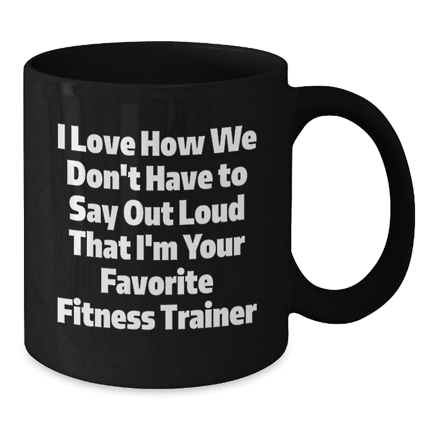 Funny Fitness Trainer Gifts from Friends for Men Fitness Trainers Black Coffee Mug Graduation Unique - Additional